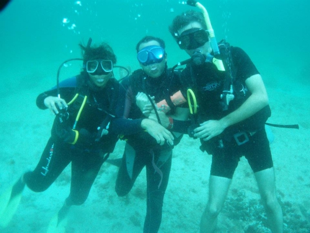 Diversion bajo el agua